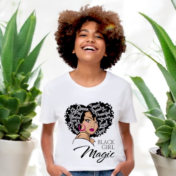 Black Girl Magic Graphic Tee Shirt - Picture 14 of 16